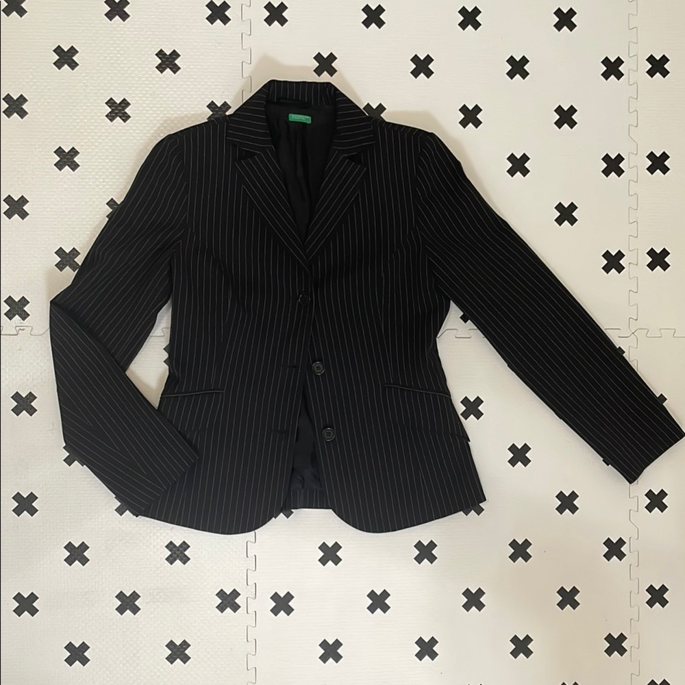 United Colors Of Benetton Black Tailored Blazer